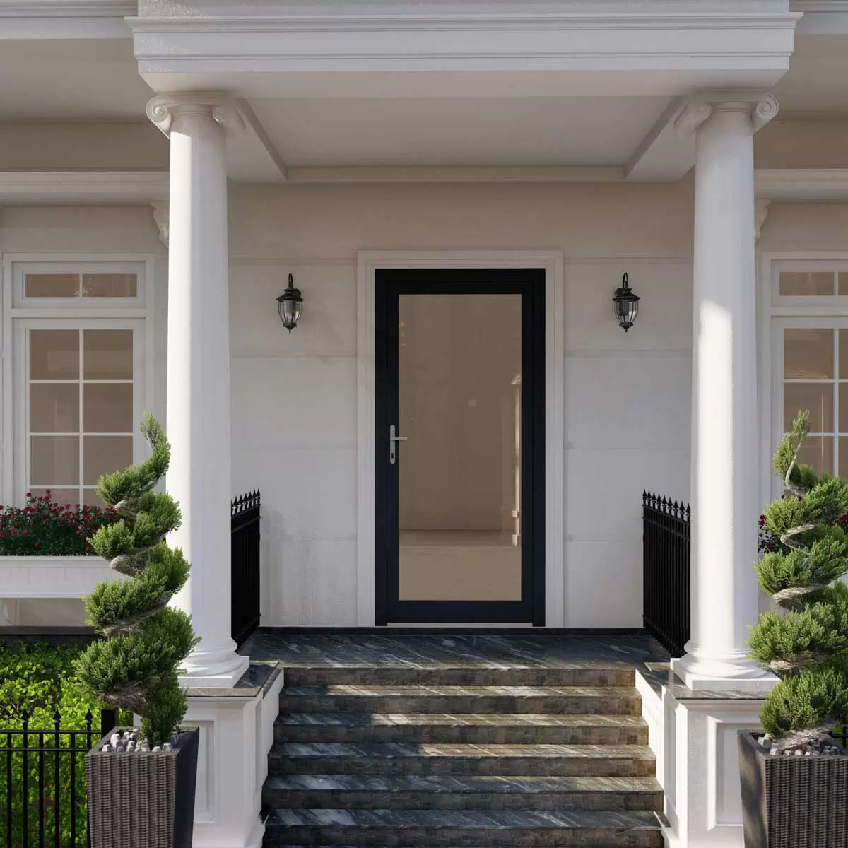 Dortech Richmond Aluminium Front Door with Lever Handle: Maximum H 2400