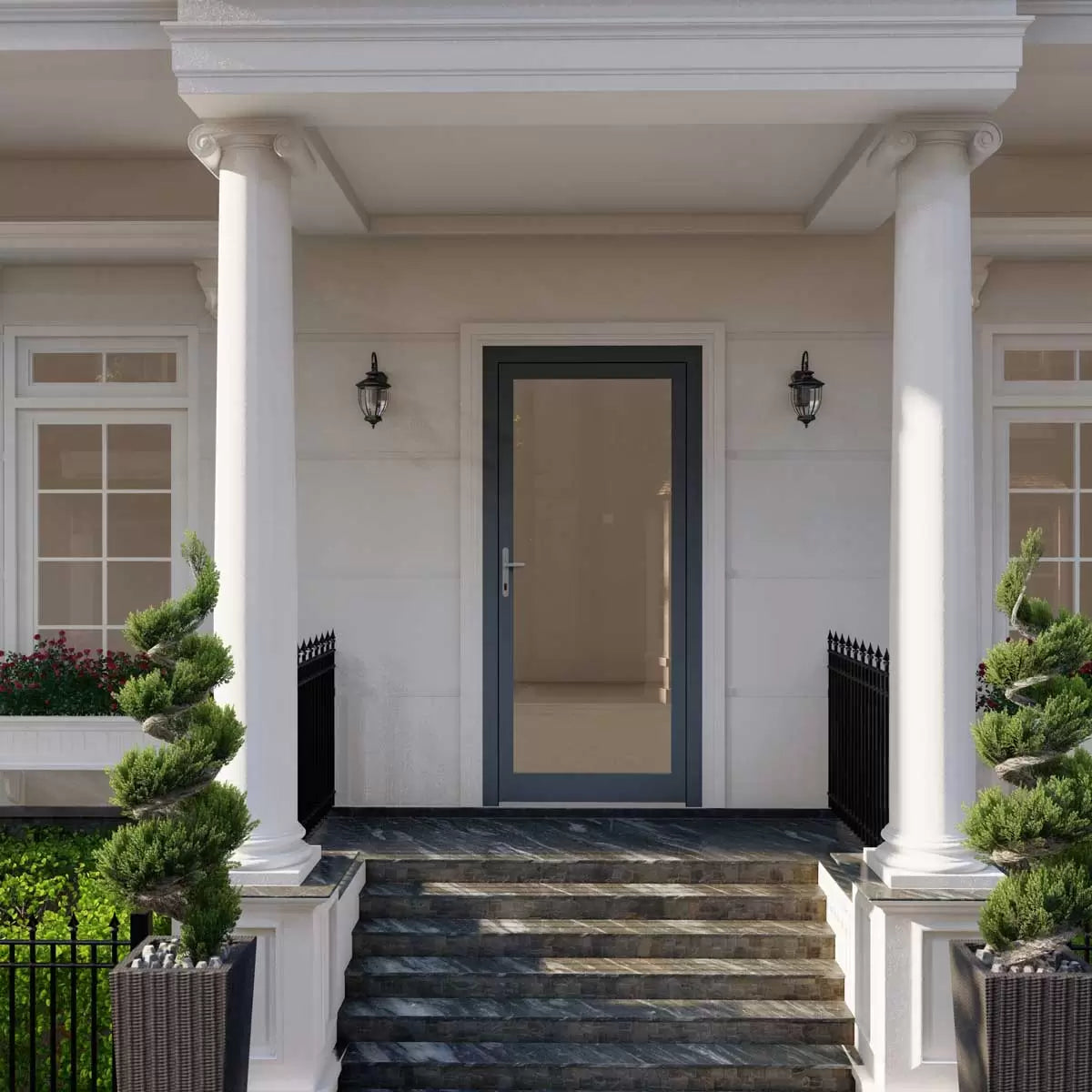 Dortech Richmond Aluminium Front Door with Lever Handle: Maximum H 2400