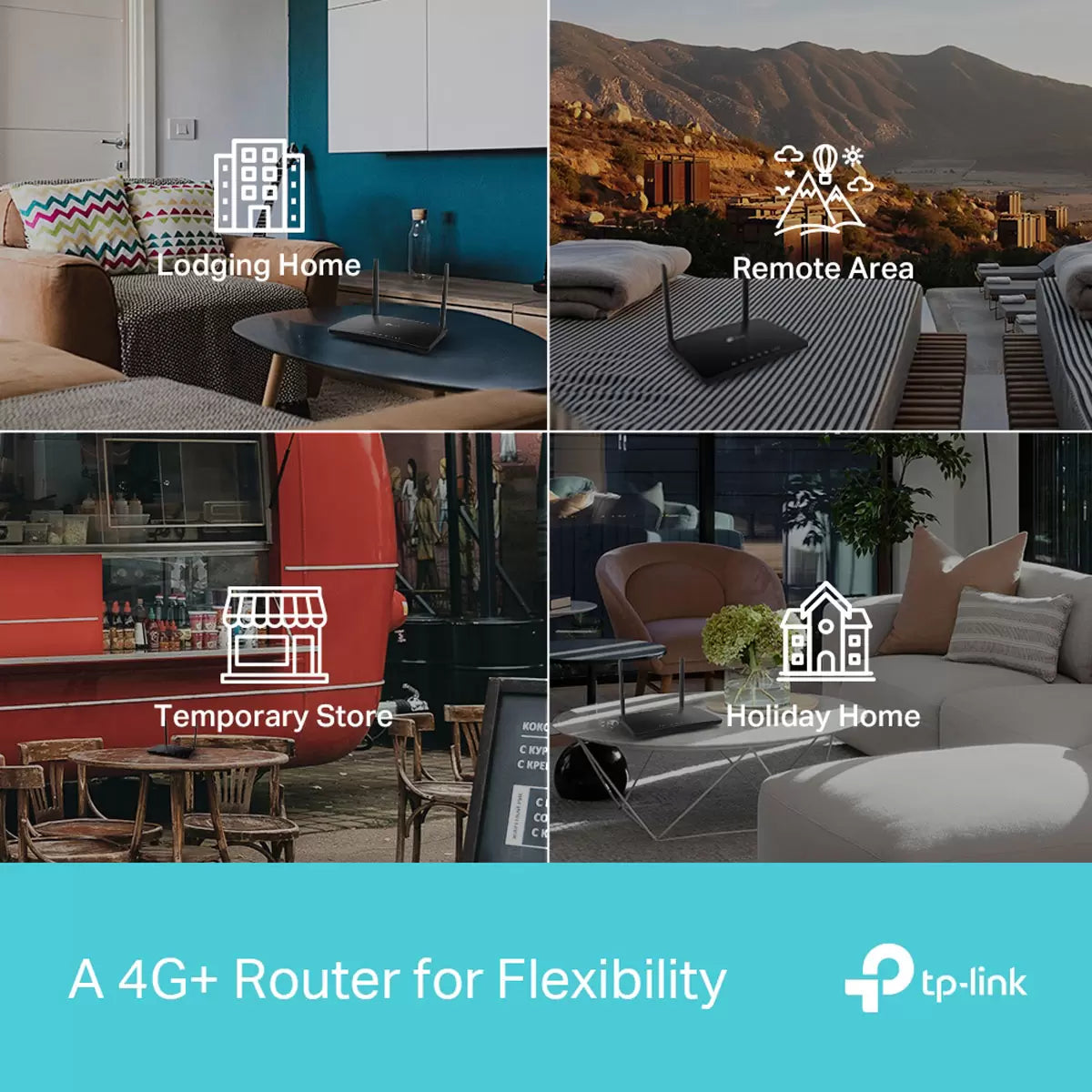 TP-Link Archer MR600 4G+ Router, AC1200 & M7000 4G LTE Mobile Router Bundle
