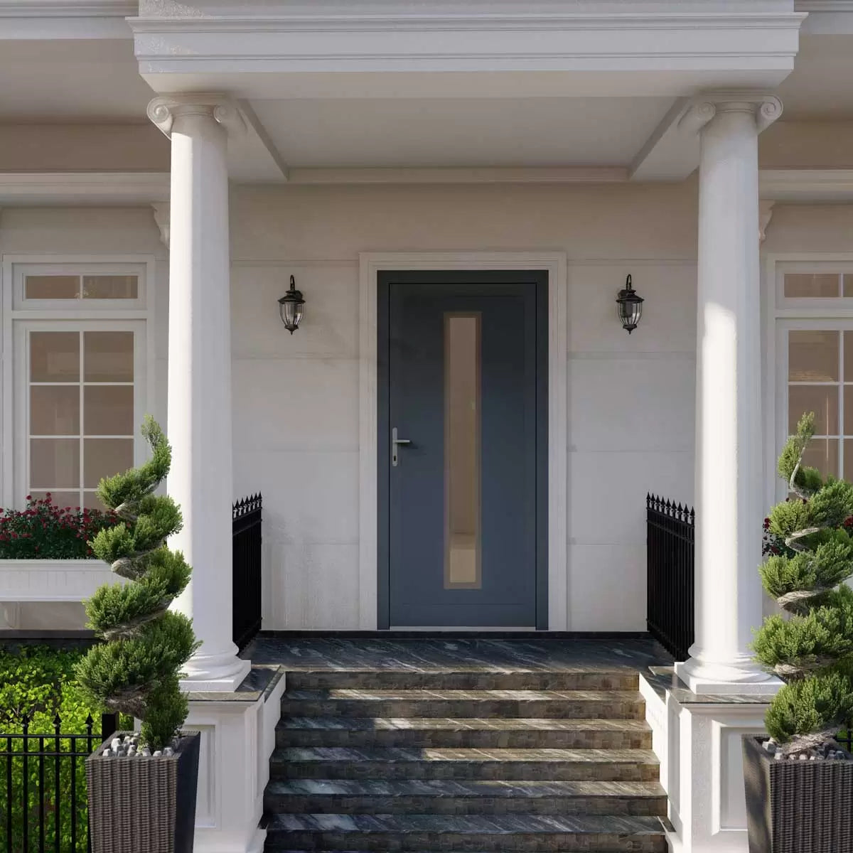 Dortech Patterdale Aluminium Front Door with Lever Handle: Maximum H 2400