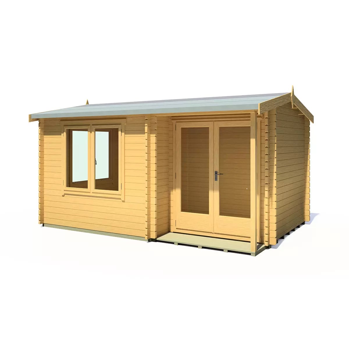 Installed Shire Thetford 44mm Log Cabin 15ft x 10ft (4.5 x 3m), view 12