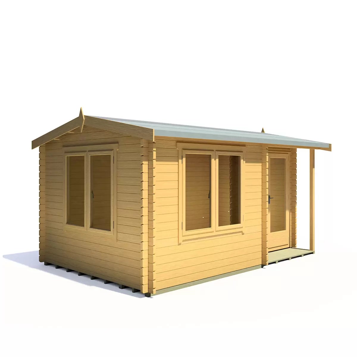 Installed Shire Thetford 44mm Log Cabin 15ft x 10ft (4.5 x 3m), view 13