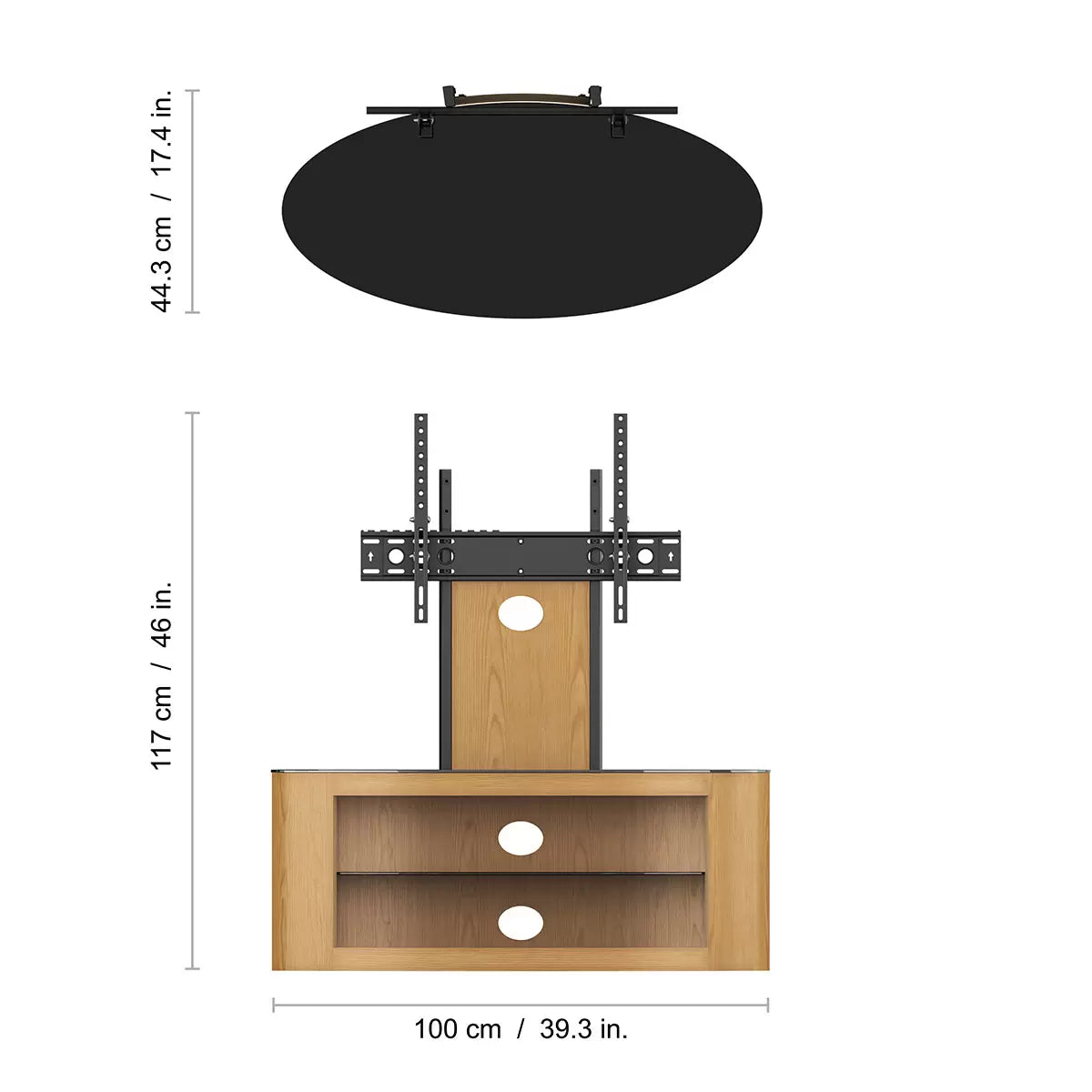 AVF Buckingham 1000 TV Stand for TVs up to 65"