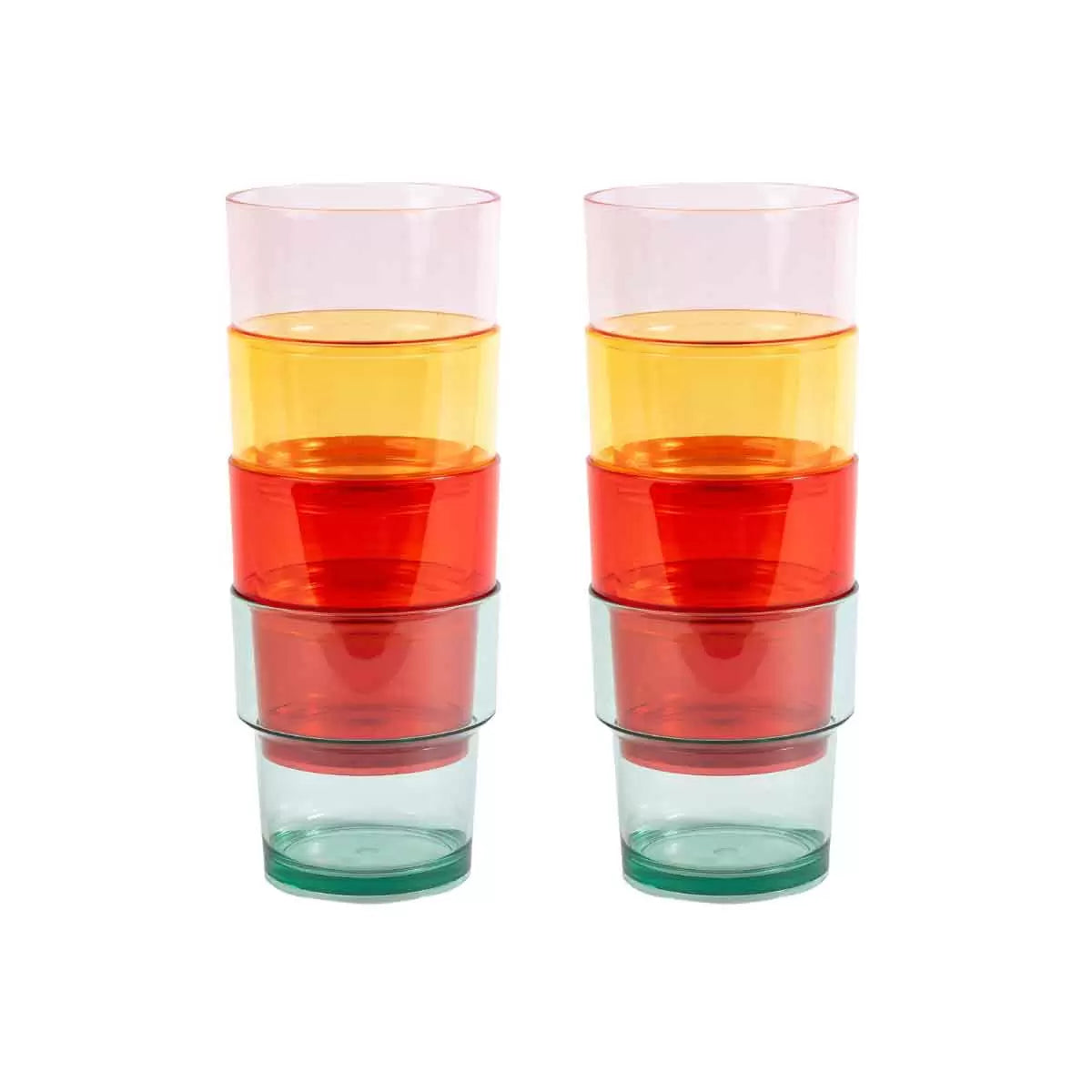 Navigate Strawberries & Cream Acrylic Tumblers, 8 Pack