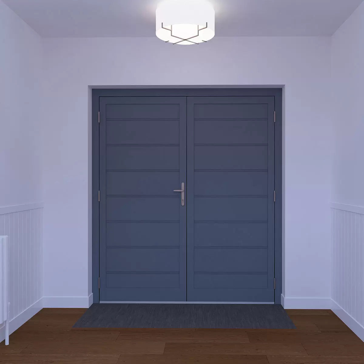 Dortech Double Malton Aluminium Front Door with Lever Handle: Maximum H 2400