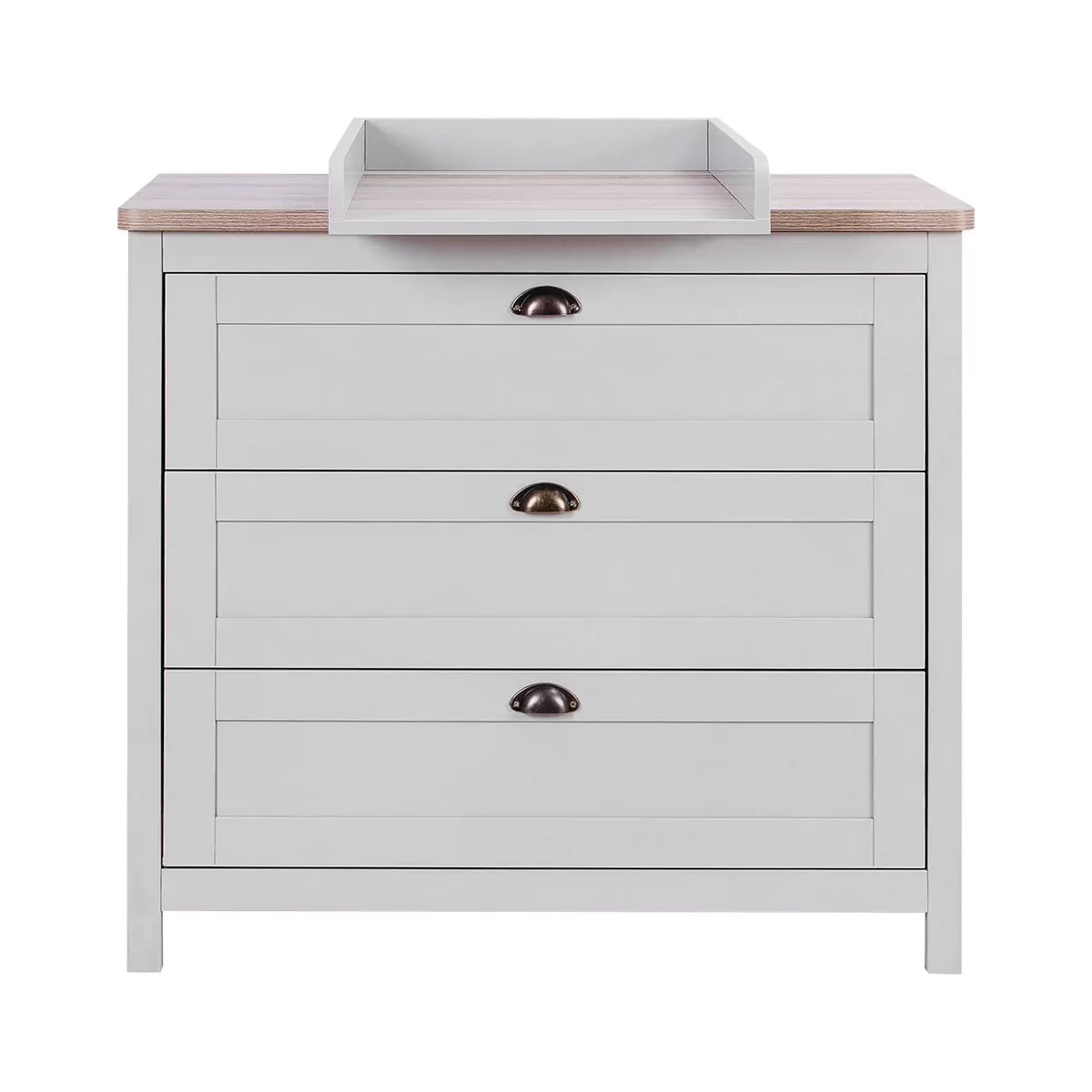 Tutti Bambini Verona Chest Changing Unit, Grey & Oak