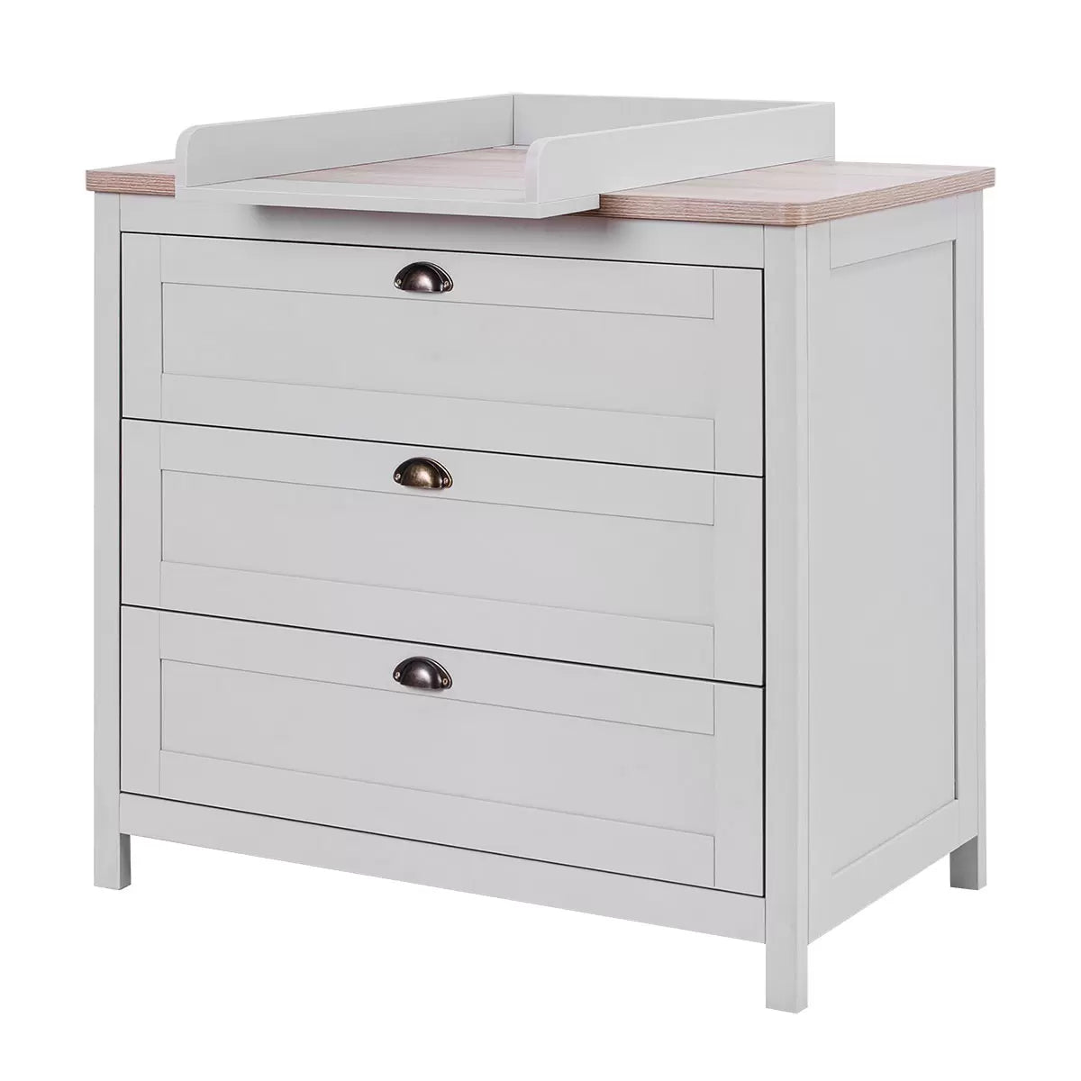 Tutti Bambini Verona Chest Changing Unit, Grey & Oak