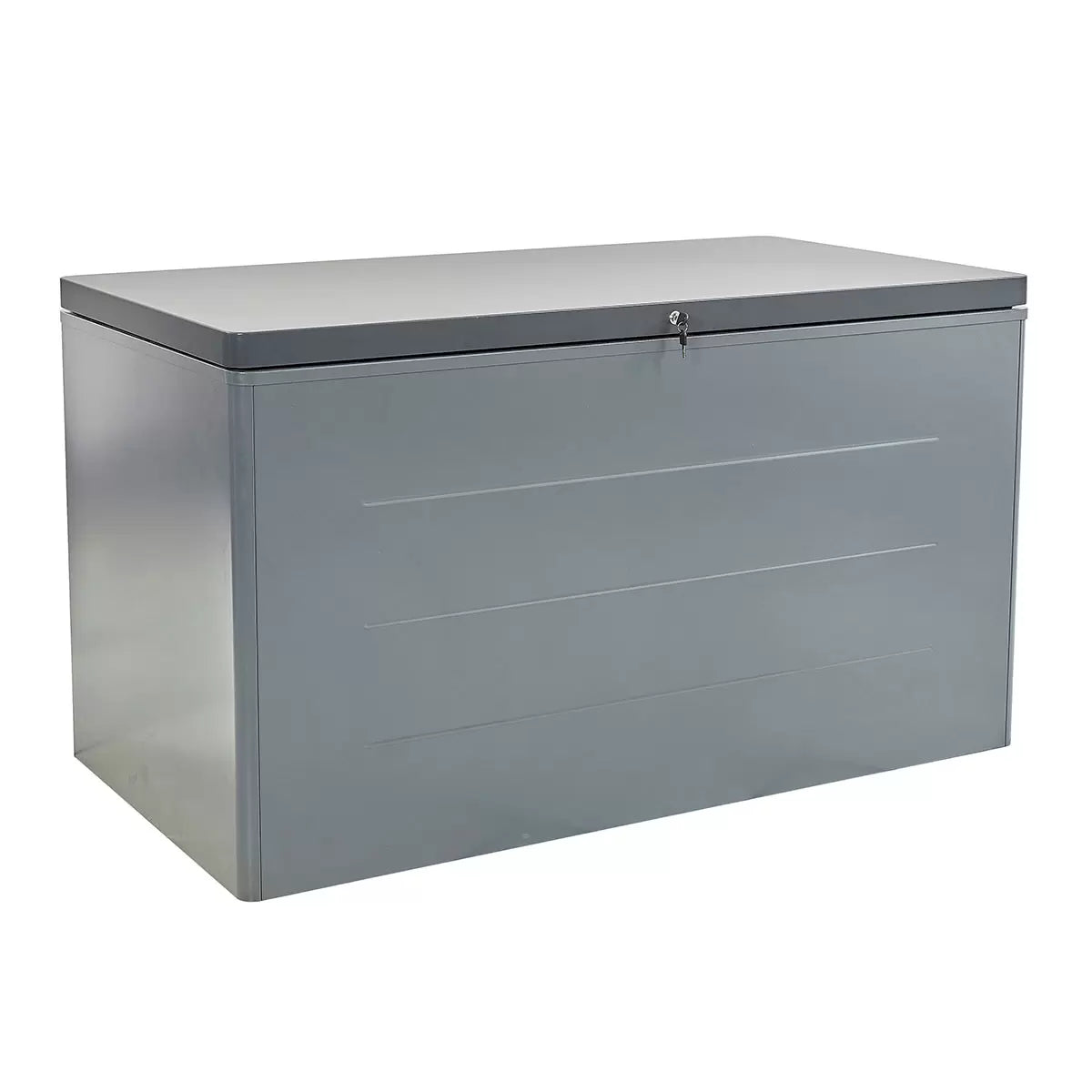 Stone Garden 5ft 3" x 2ft 10" (1.61 x 0.87m) 1, 200 Litre Steel Deck Box in 2