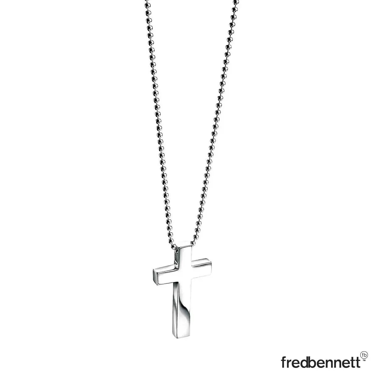 Fred Bennett Sterling Silver Cross Pendant