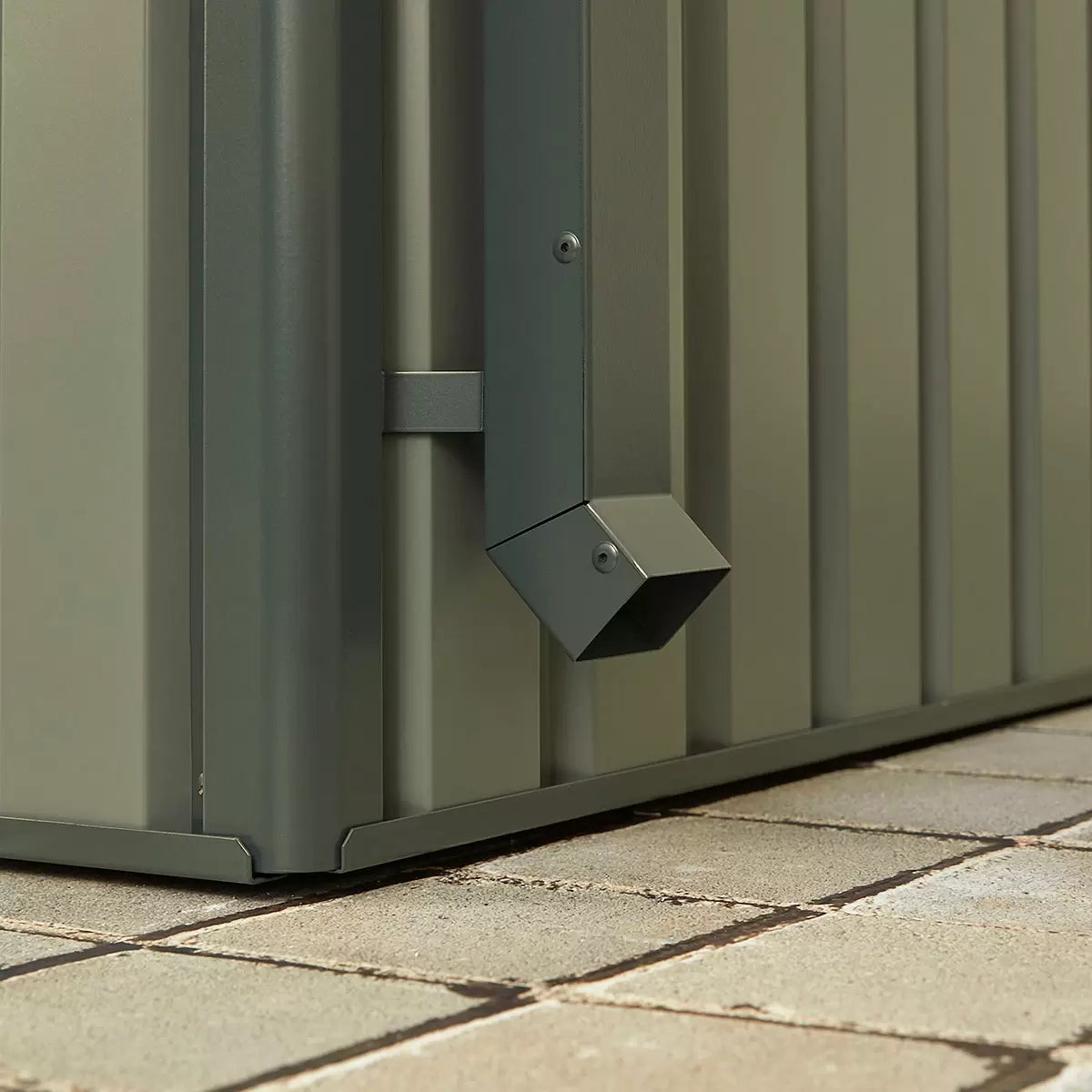 Stone Garden 6ft 2" x 7ft 10" (1.89 x 2.4m) Apex Steel Shed