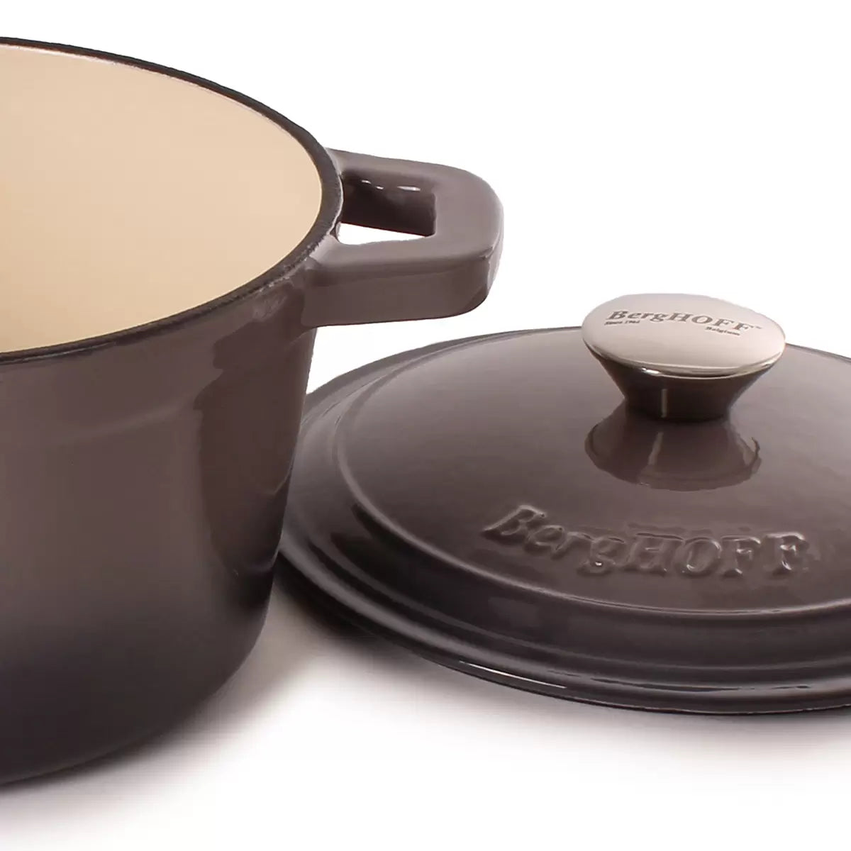 BergHOFF Neo Cast Iron Round Stockpot, 20cm/2.8L