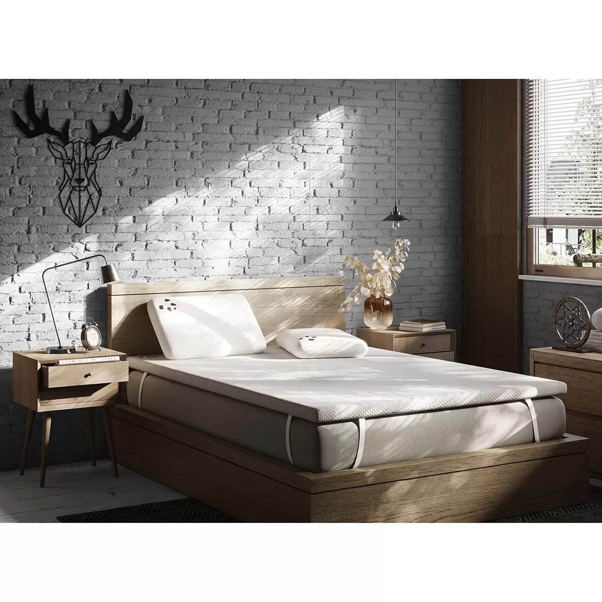 Panda Memory Foam Bamboo European Mattress Topper in 3 Sizes