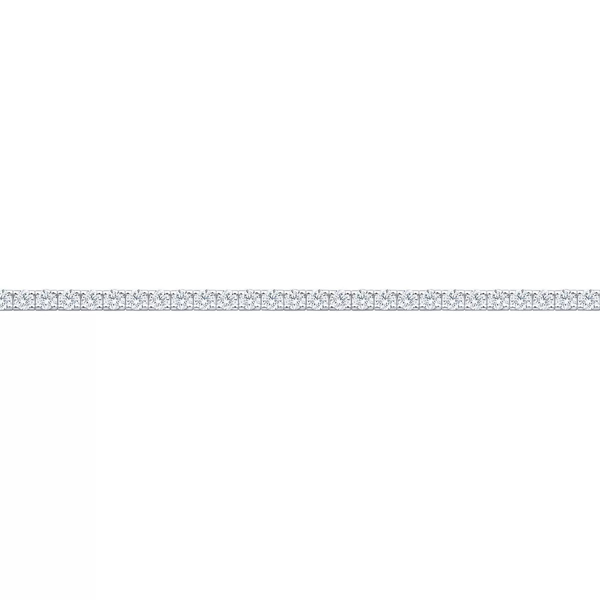 2.00ctw Round Brilliant Cut Diamond Tennis Bracelet, 18ct White Gold