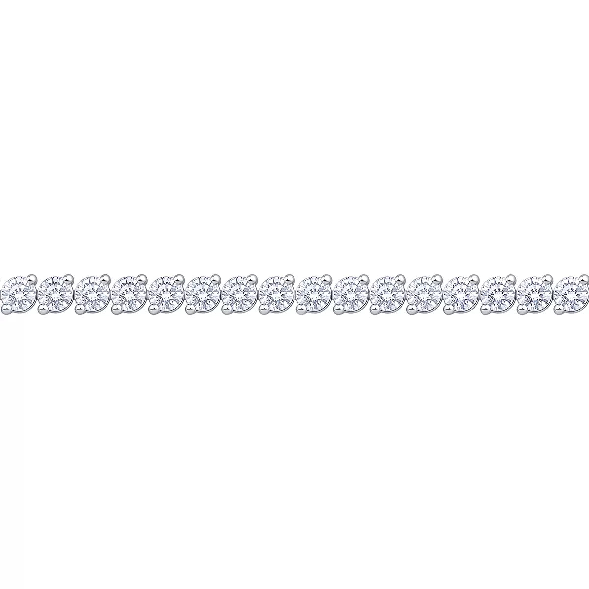 6.00ctw Round Brilliant Cut Diamond Tennis Bracelet, 18ct White Gold