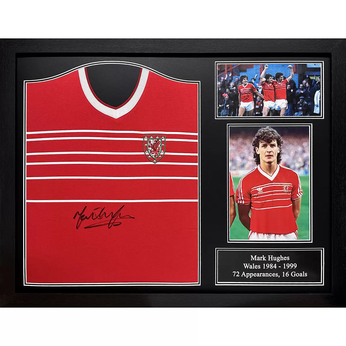 Mark Hughes Signed Wales Shirt