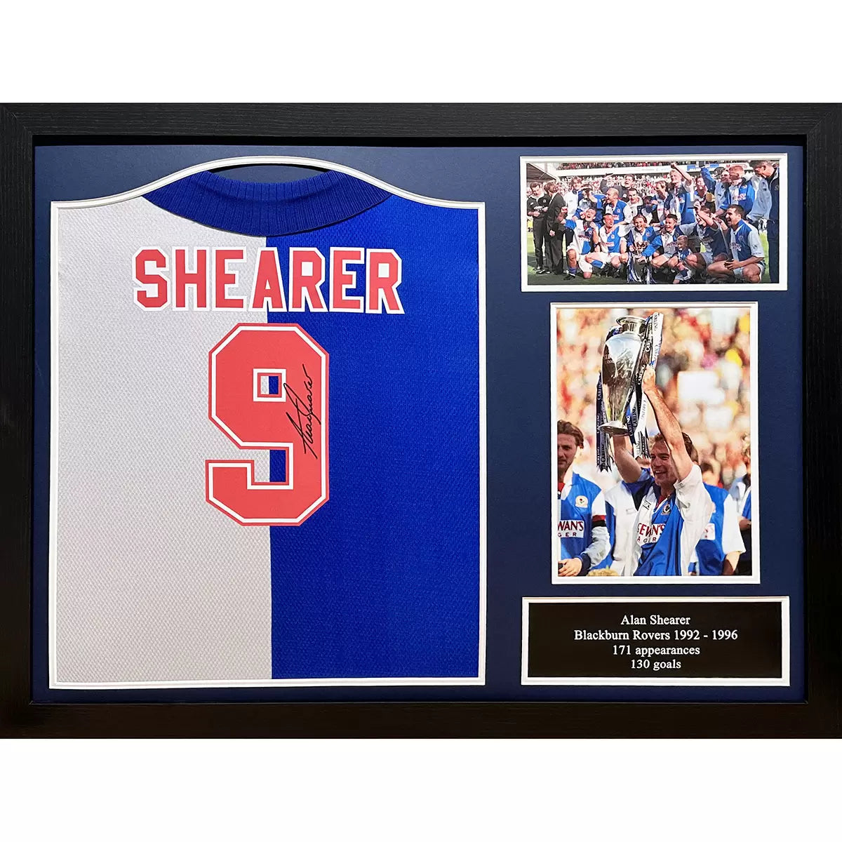 Alan Shearer Signed Blackburn Rovers Football Shirt