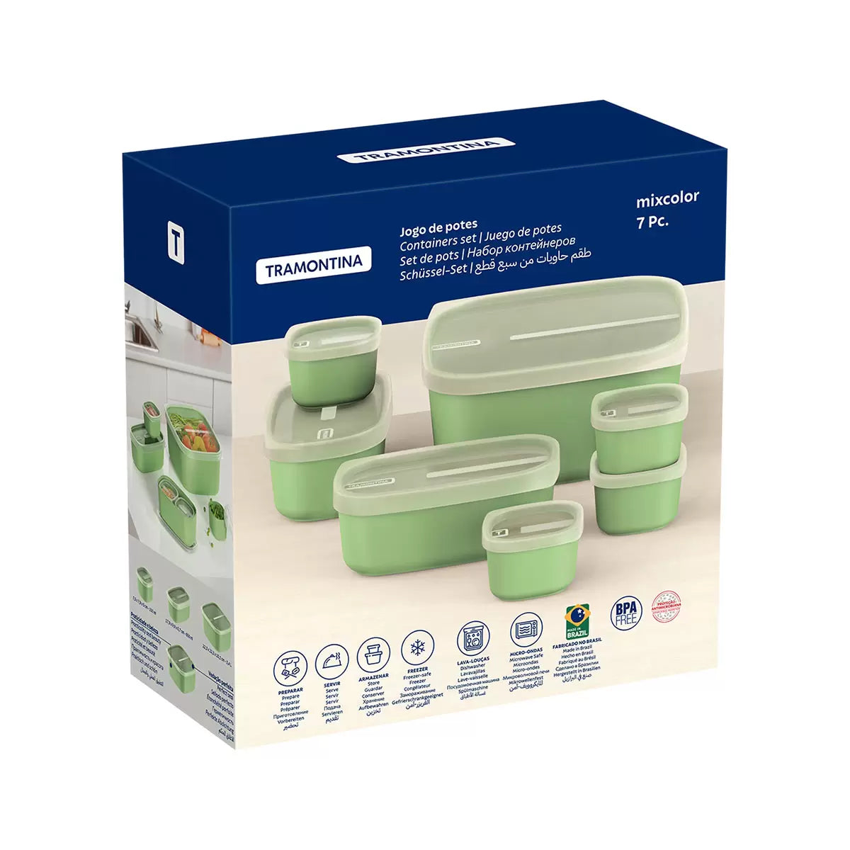 Tramontina Food Storage Set, 7 Piece