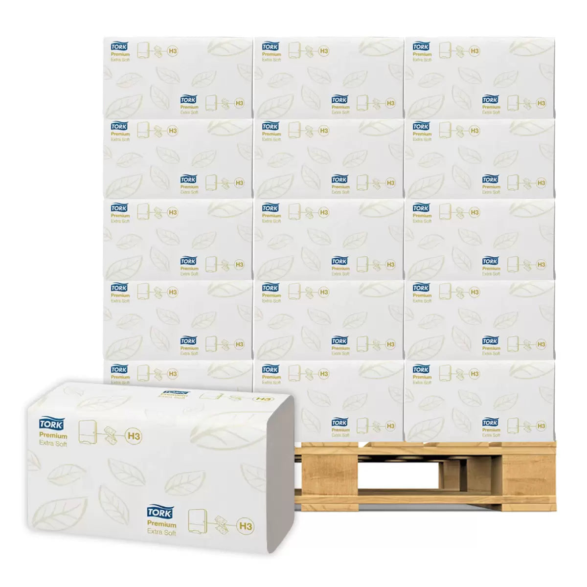 Tork Extra Soft Singlefold Premium Hand Towels, 15 x 200 Sheets Pallet Deal (25