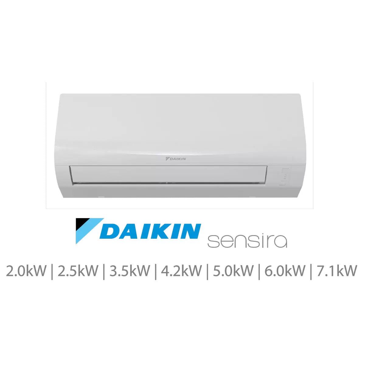Installed Daikin Sensira Single Split Air Conditioning Unit for Domestic Use