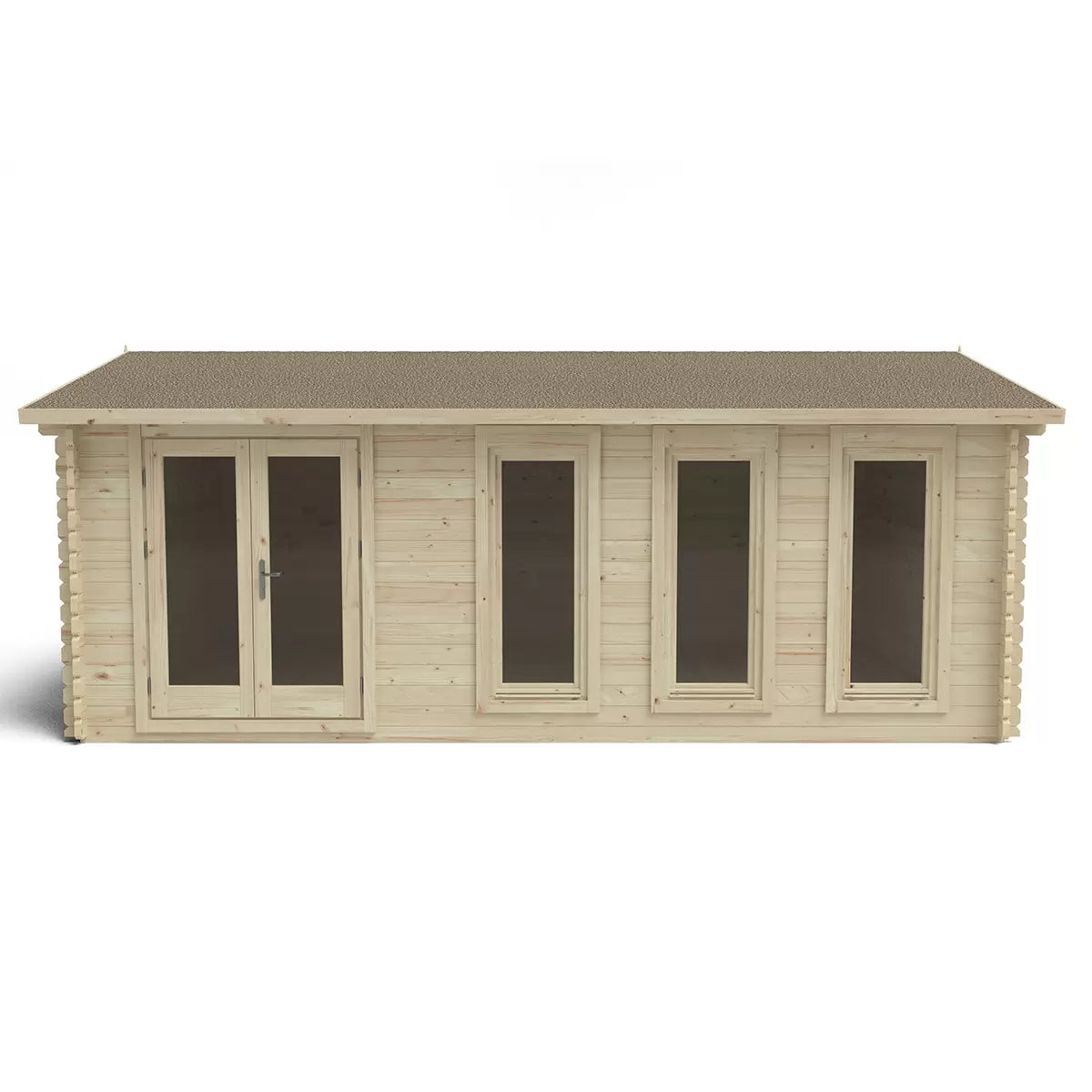Forest Garden Haresfield 58mm Log Cabin 19ft 8" x 13ft 1" (6 x 4m)
