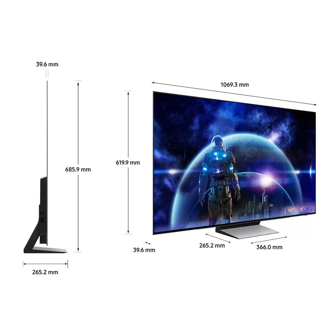 Samsung QE48S93DAEXXU 48 Inch OLED 4K Ultra HD Smart TV