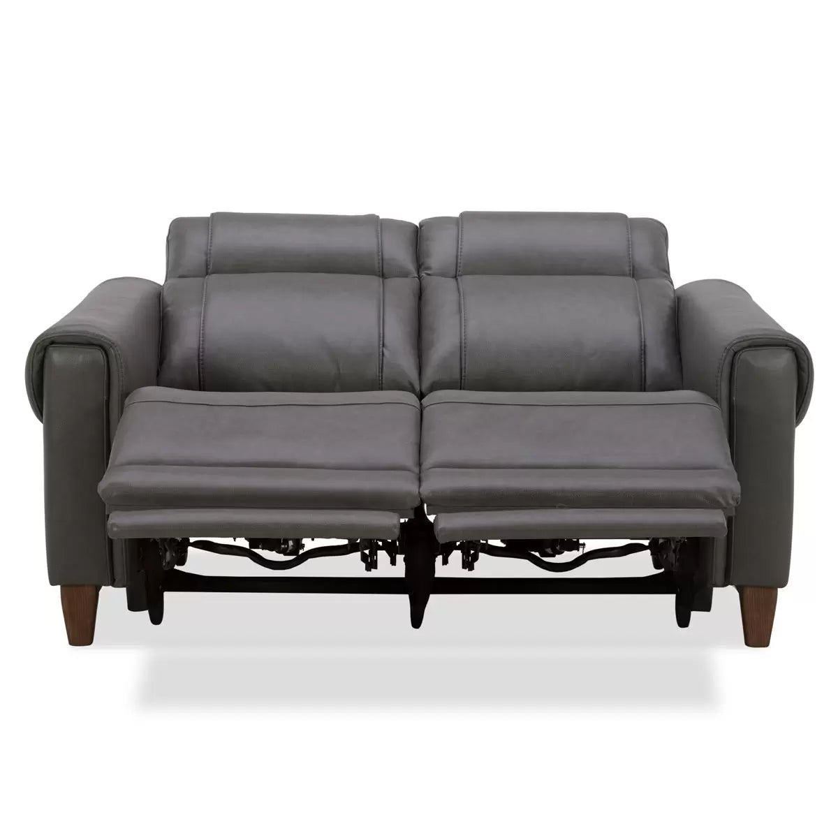 Aiden & Ivy Spencer Grey Leather Power Reclining 2 Seater Sofa