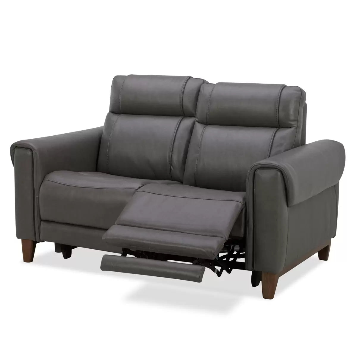 Aiden & Ivy Spencer Grey Leather Power Reclining 2 Seater Sofa