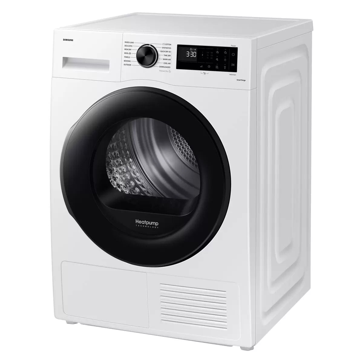 Samsung Series 5 DV90CGC0A0AEEU, 9kg Heat Pump Tumble Dryer, A++ Rated in White