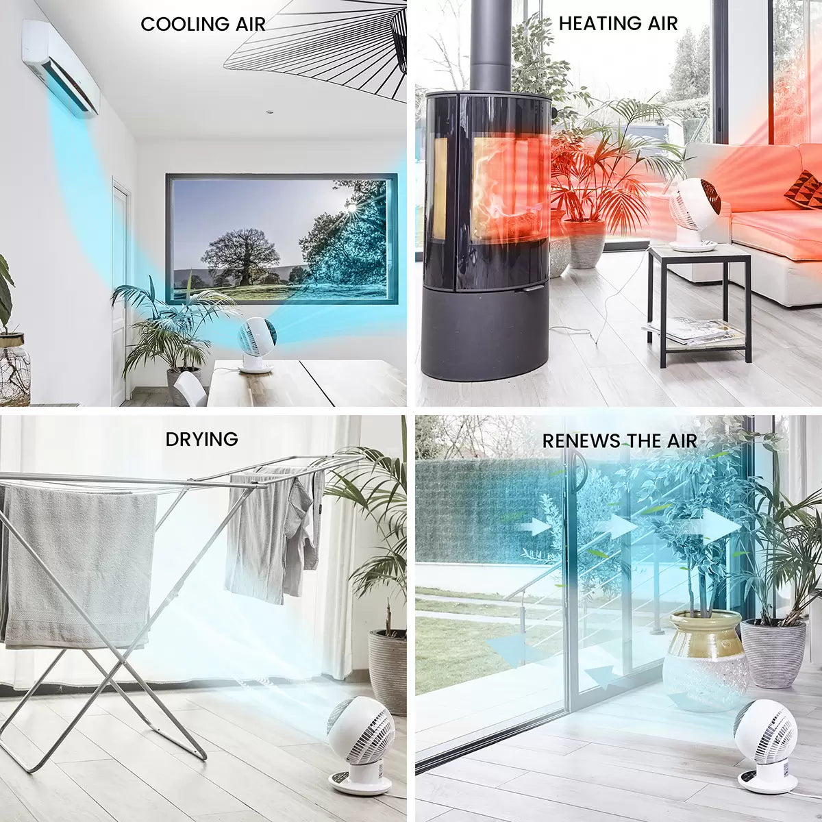 Woozoo Globe Air Circulator Fan with Remote Control