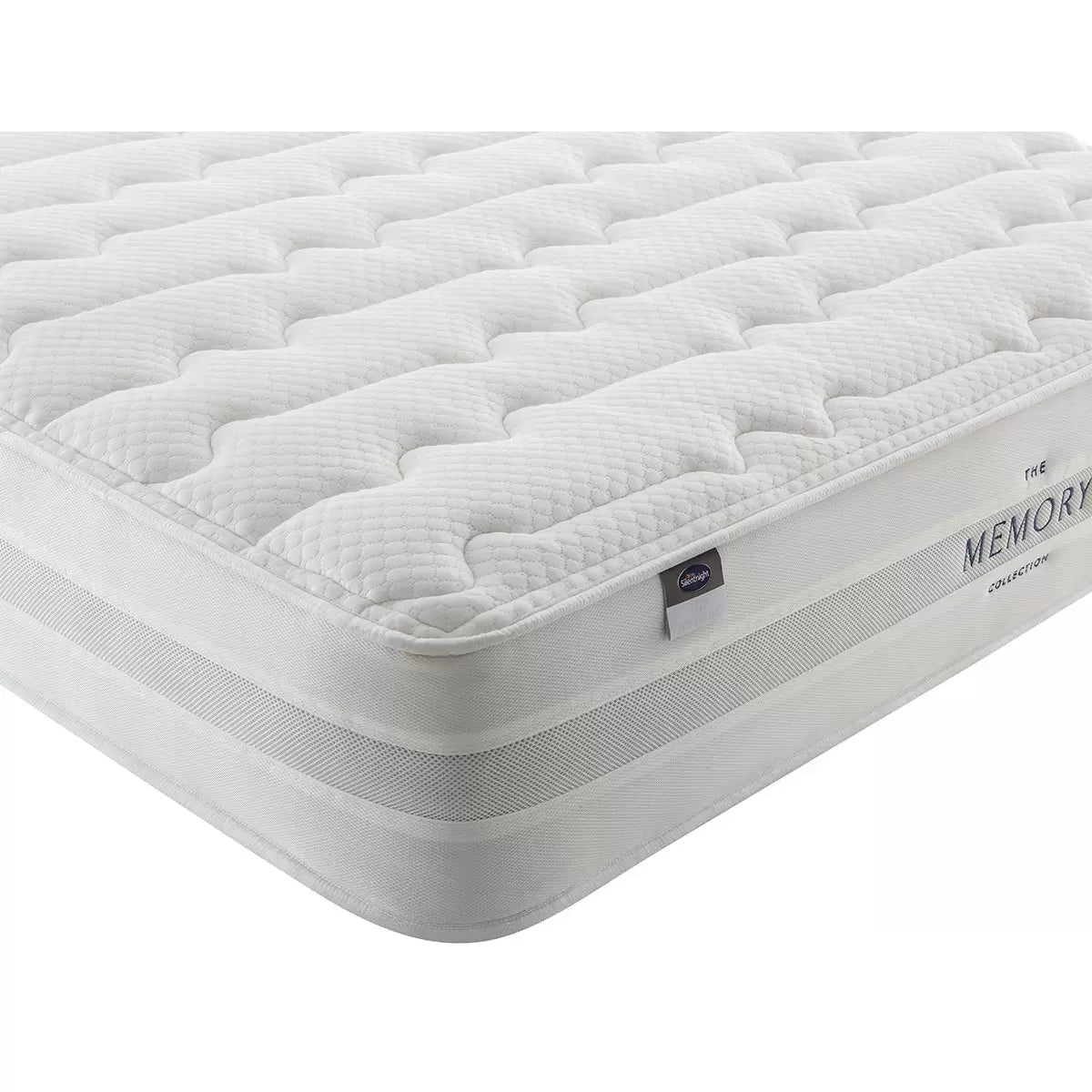 Silentnight Memory Pocket 2000 Mattress & Slate Grey Divan in 4 Sizes