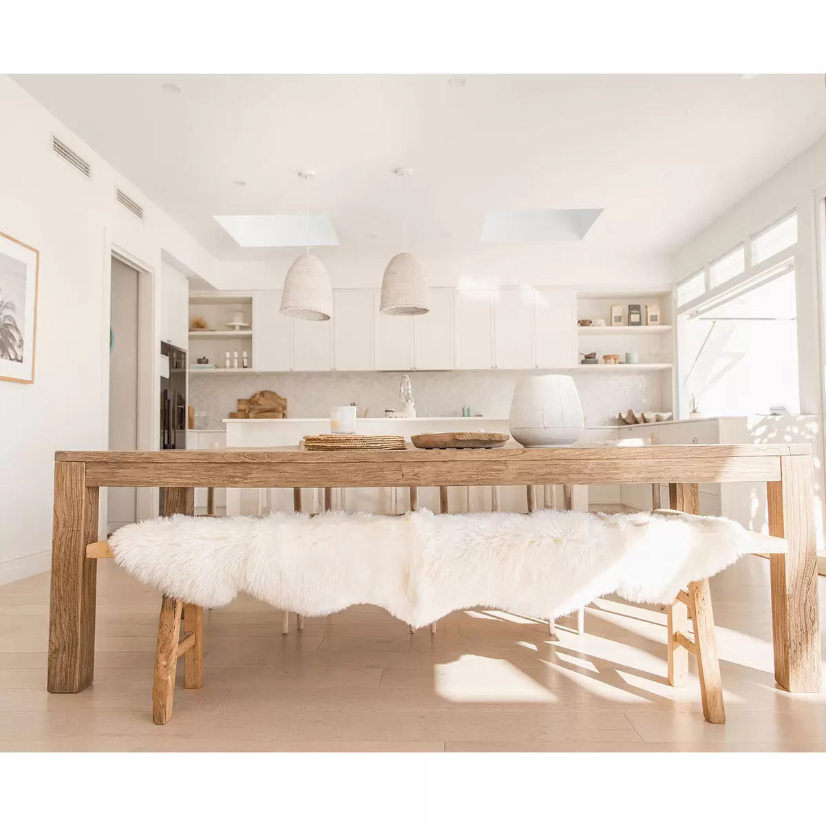 Naturally Sheepskins Long Wool Quad Rug, 180 x 110 cm