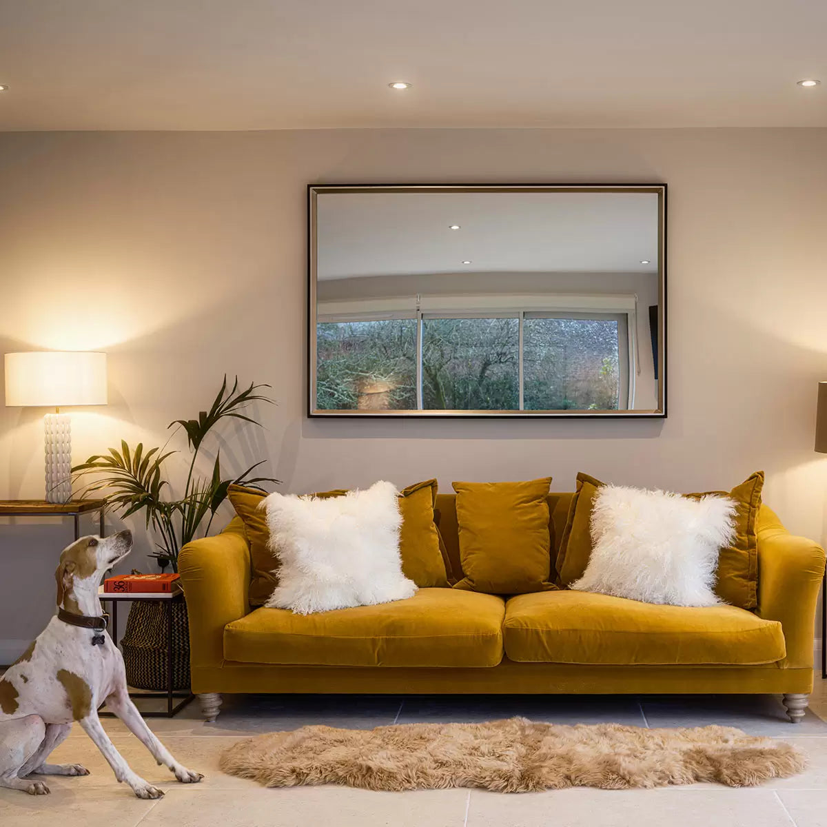 Naturally Sheepskins Long Wool Double Rug, 180 x 55 cm
