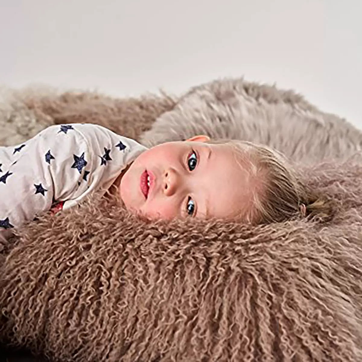 Naturally Sheepskins Mongolian Cushion, 50 x 50 cm
