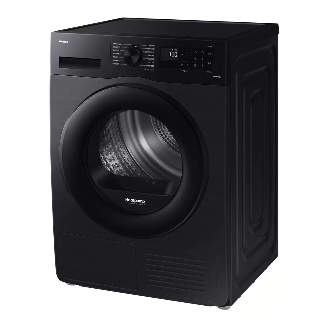 Samsung Series 5, DV90CGC0A0ABEU 9kg Heat Pump Tumble Dryer, A++ Rated in Black