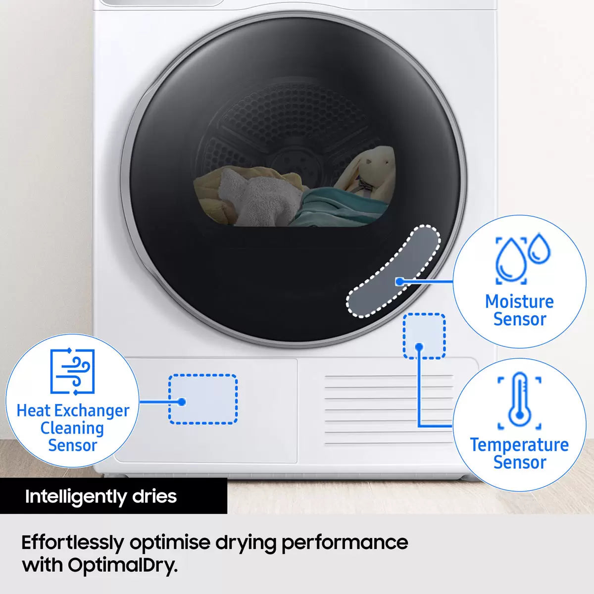 Samsung Bespoke AI Series 8 DV90BB9445GBS1 9kg Heat Pump Tumble Dryer A+++ Rated