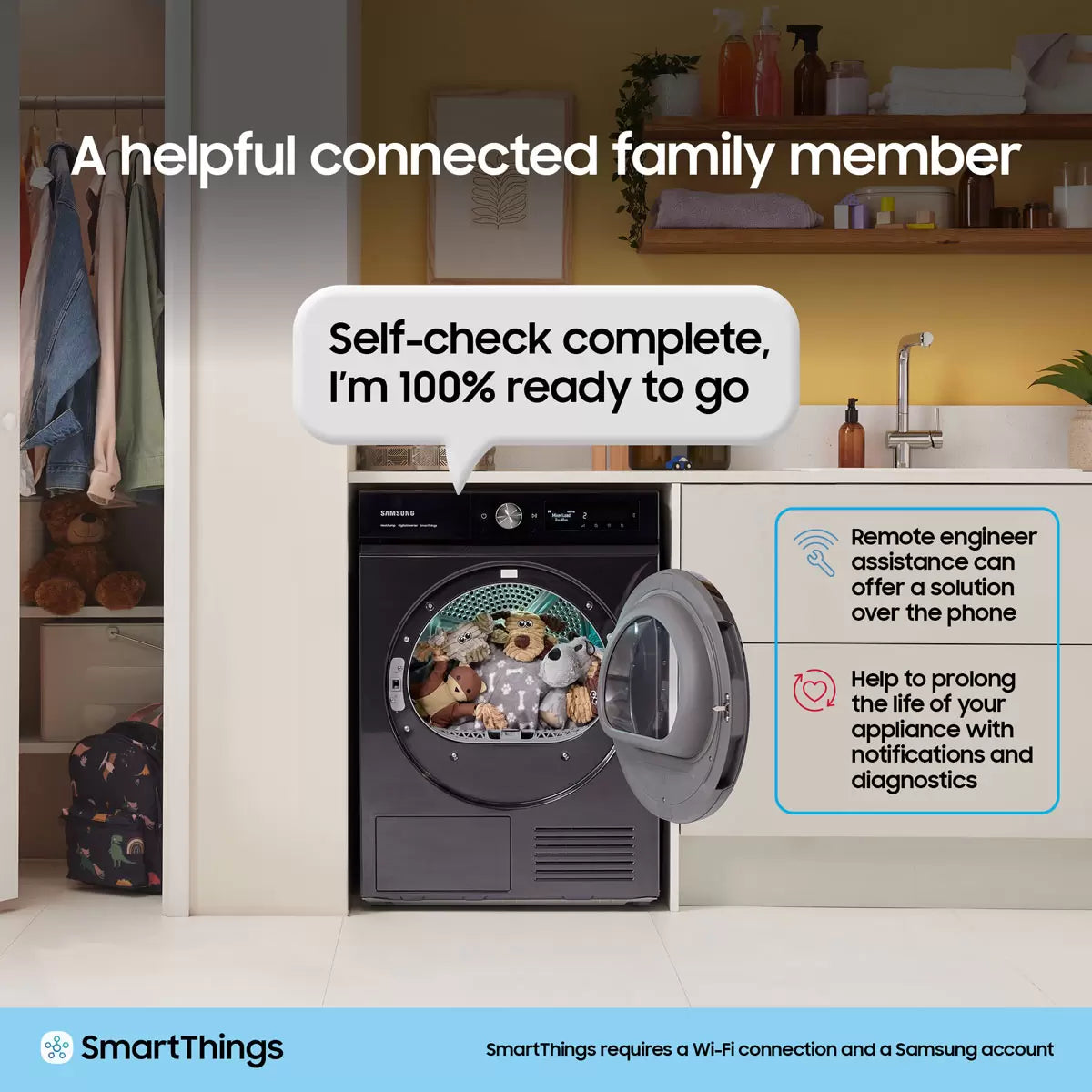 Samsung Bespoke AI Series 8 DV90BB9445GBS1 9kg Heat Pump Tumble Dryer A+++ Rated