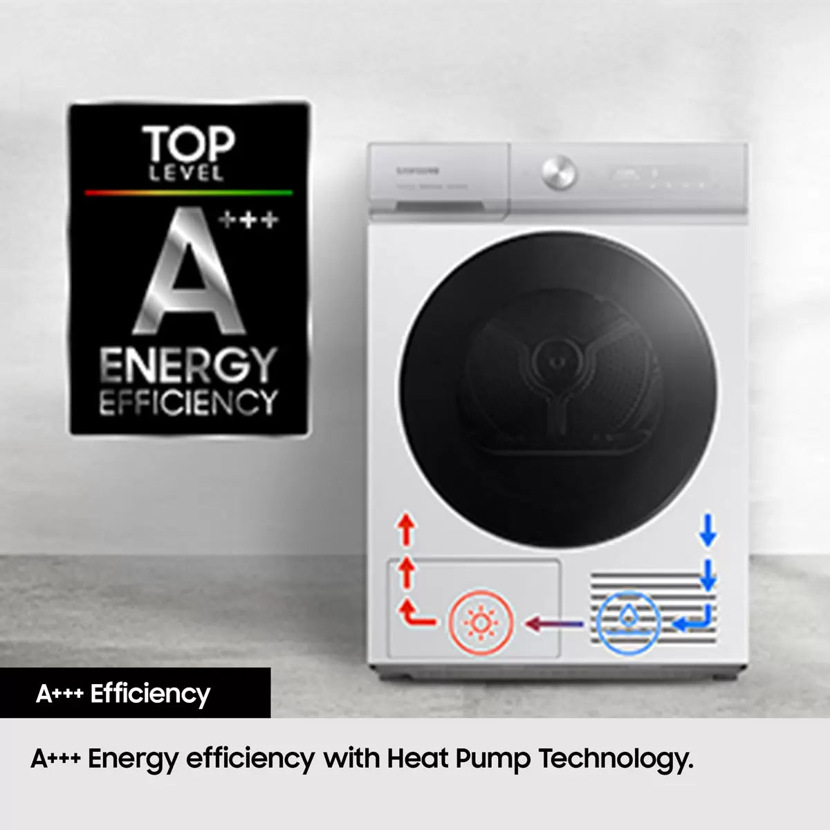 Samsung Bespoke AI Series 8 DV90BB9445GBS1 9kg Heat Pump Tumble Dryer A+++ Rated