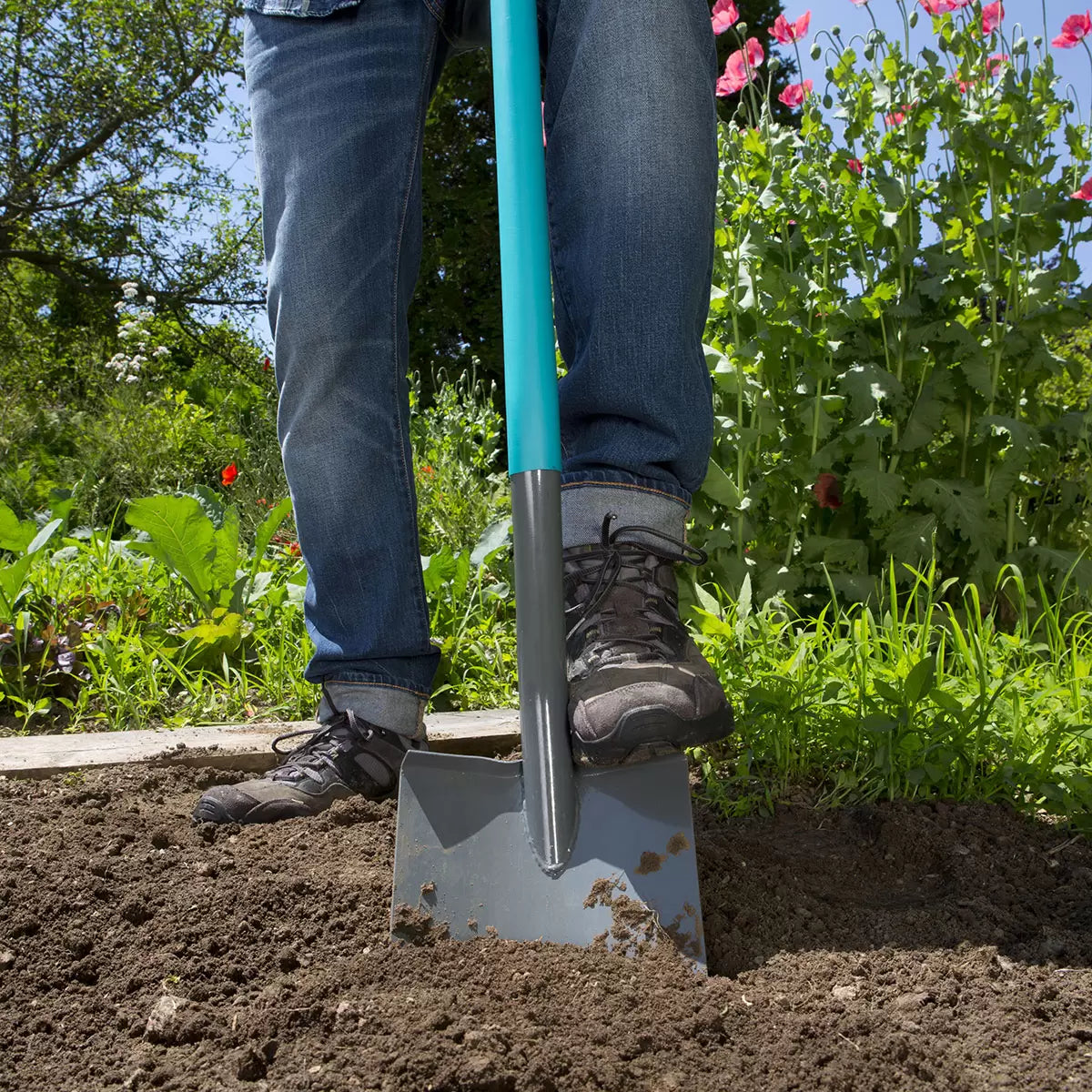 Gardena ClassicLine Spade & Fork Digging Tool Bundle with Gloves