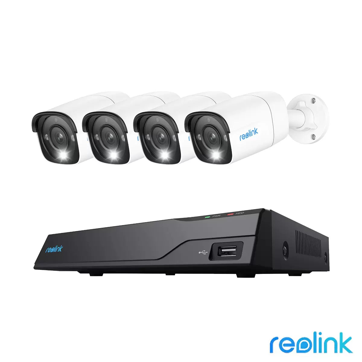 Reolink 12MP (4K+) UHD NVR PoE AI 8 x channel / 4 x Bullet Camera Kit with 2TB