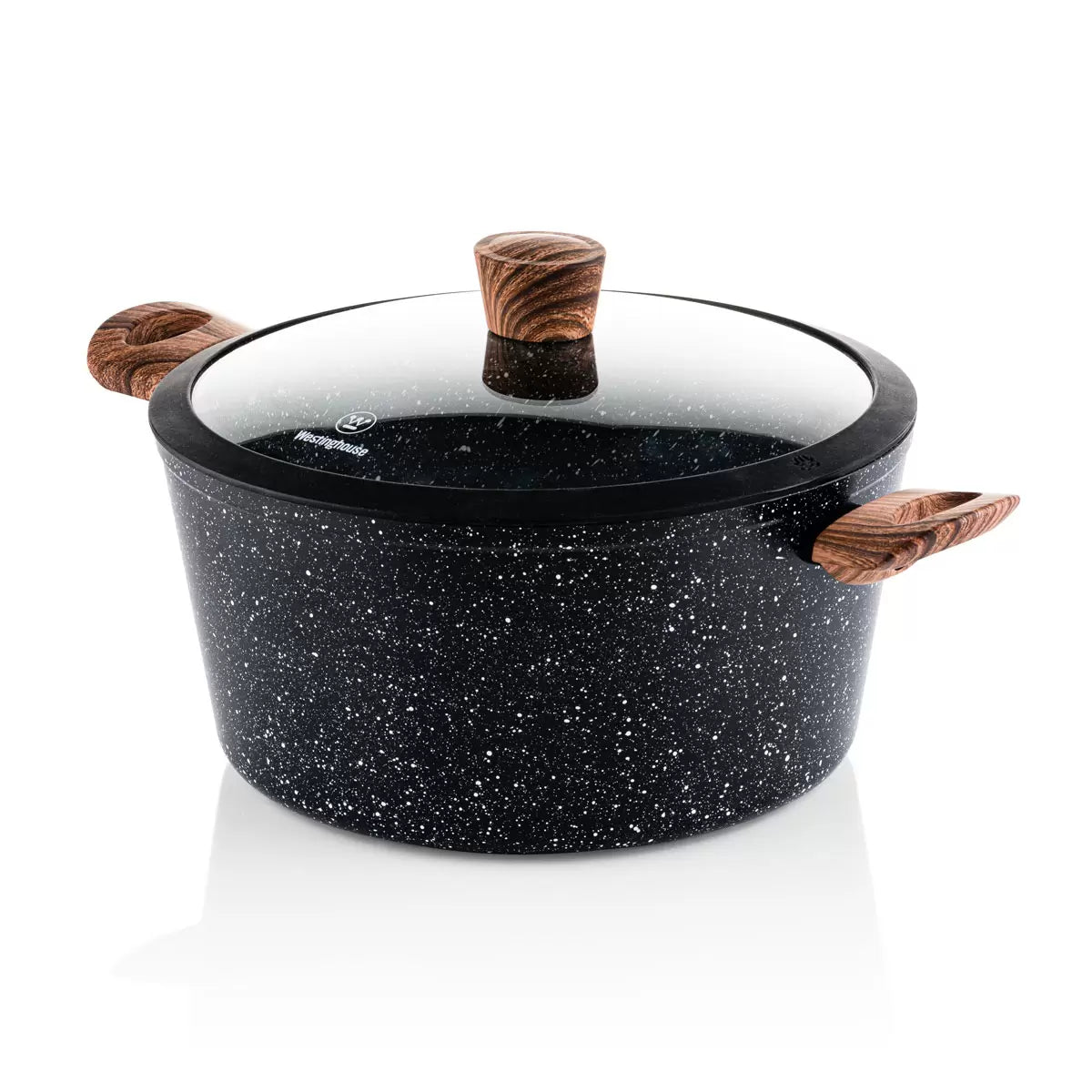 Westinghouse Special Edition Cookware Set Soft Touch, Wood Effect Handles, 11