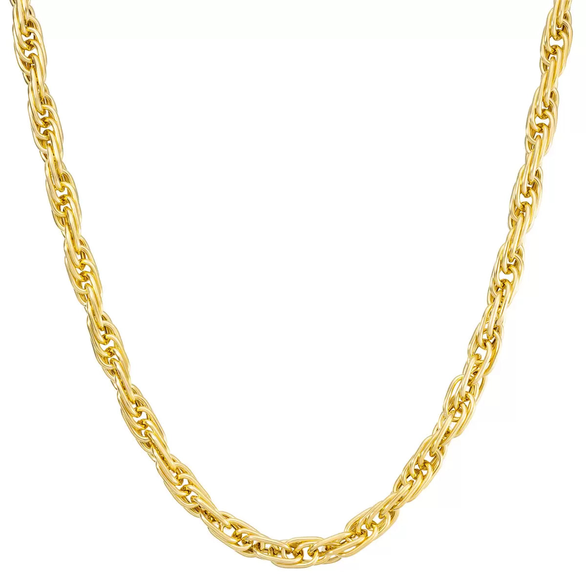 14ct Yellow Gold Multi Link Twist Necklace
