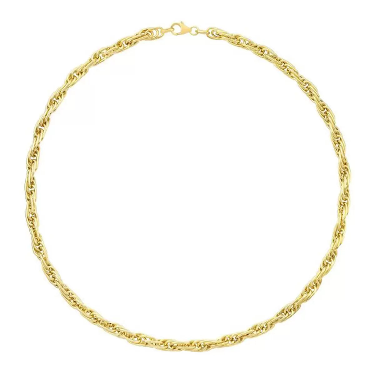 14ct Yellow Gold Multi Link Twist Necklace