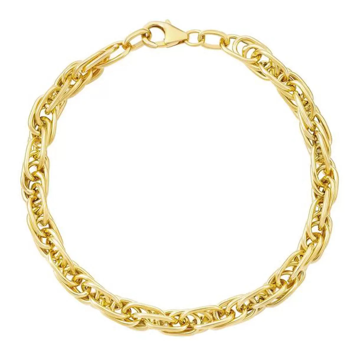 14ct Yellow Gold Multi Link Twist Bracelet