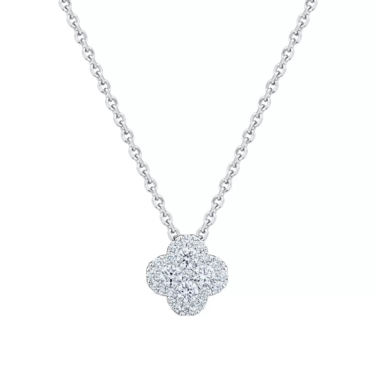 0.50ctw Round Brilliant Cut Diamond Pendant, 18ct White Gold