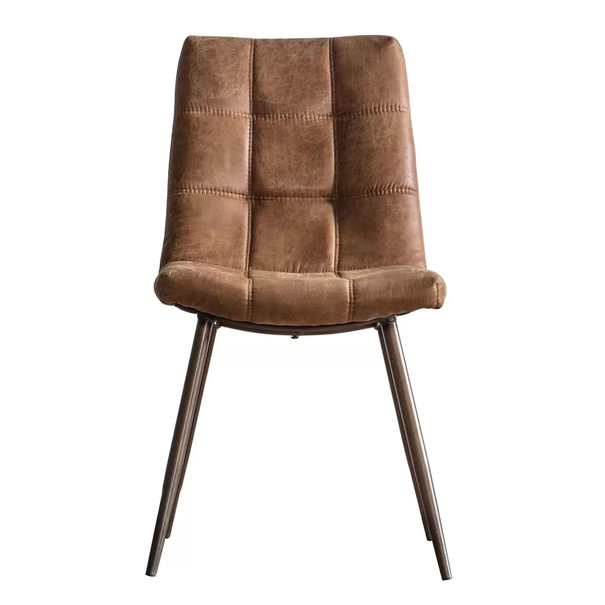 Gallery Darwin Brown Faux Leather Dining Chair, 2 Pack