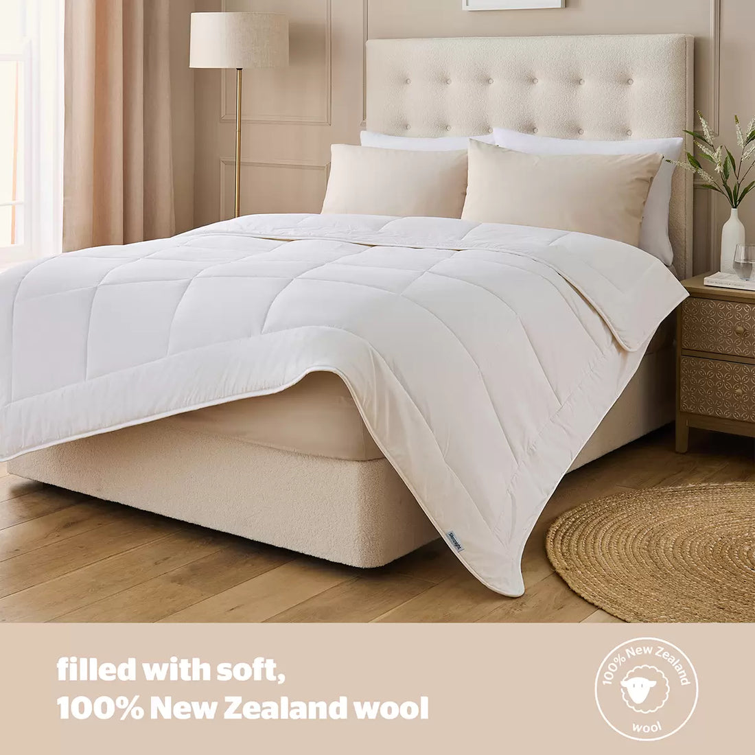 Silentnight Natural Wool Lightweight Duvet in 3 Sizes