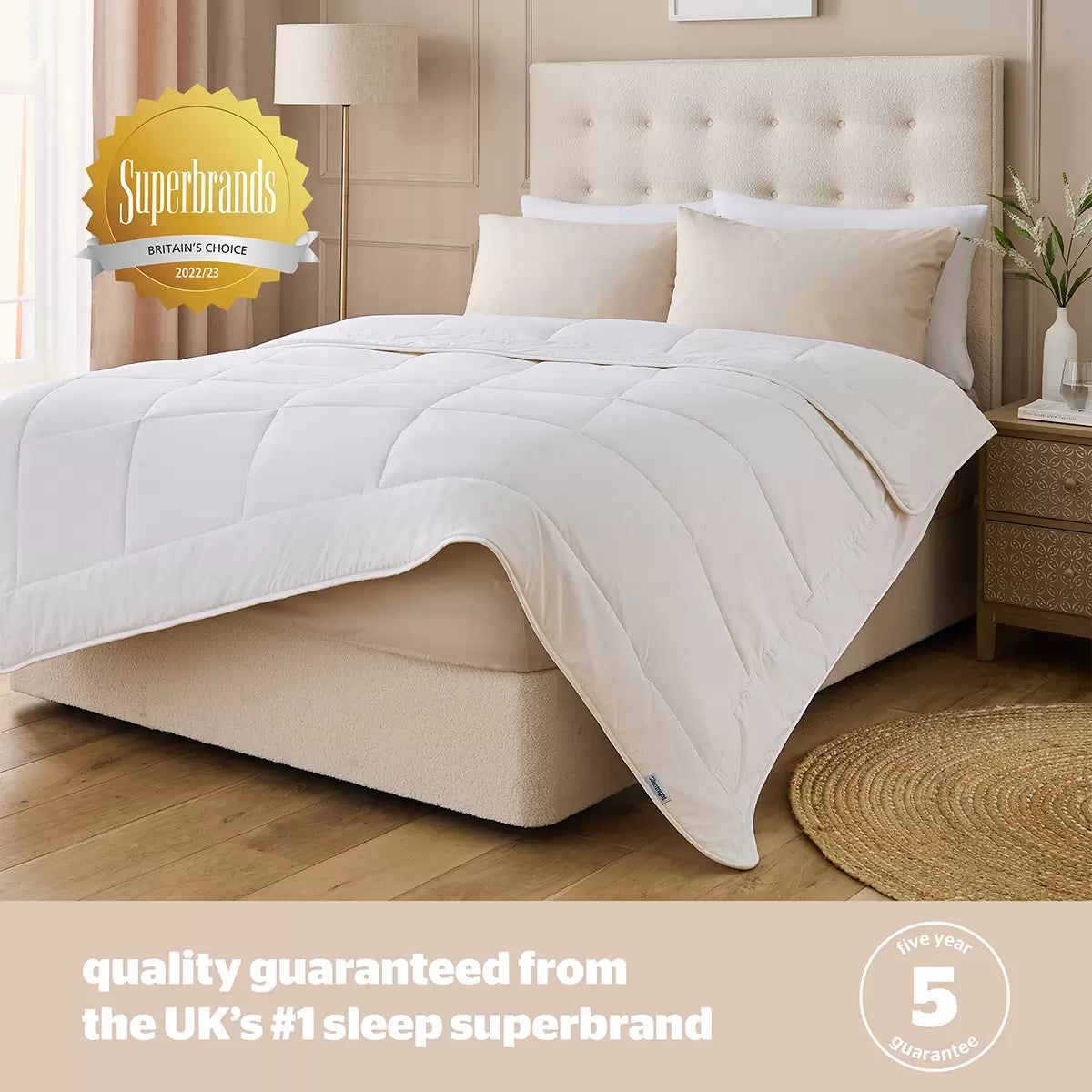 Silentnight Natural Wool Lightweight Duvet in 3 Sizes