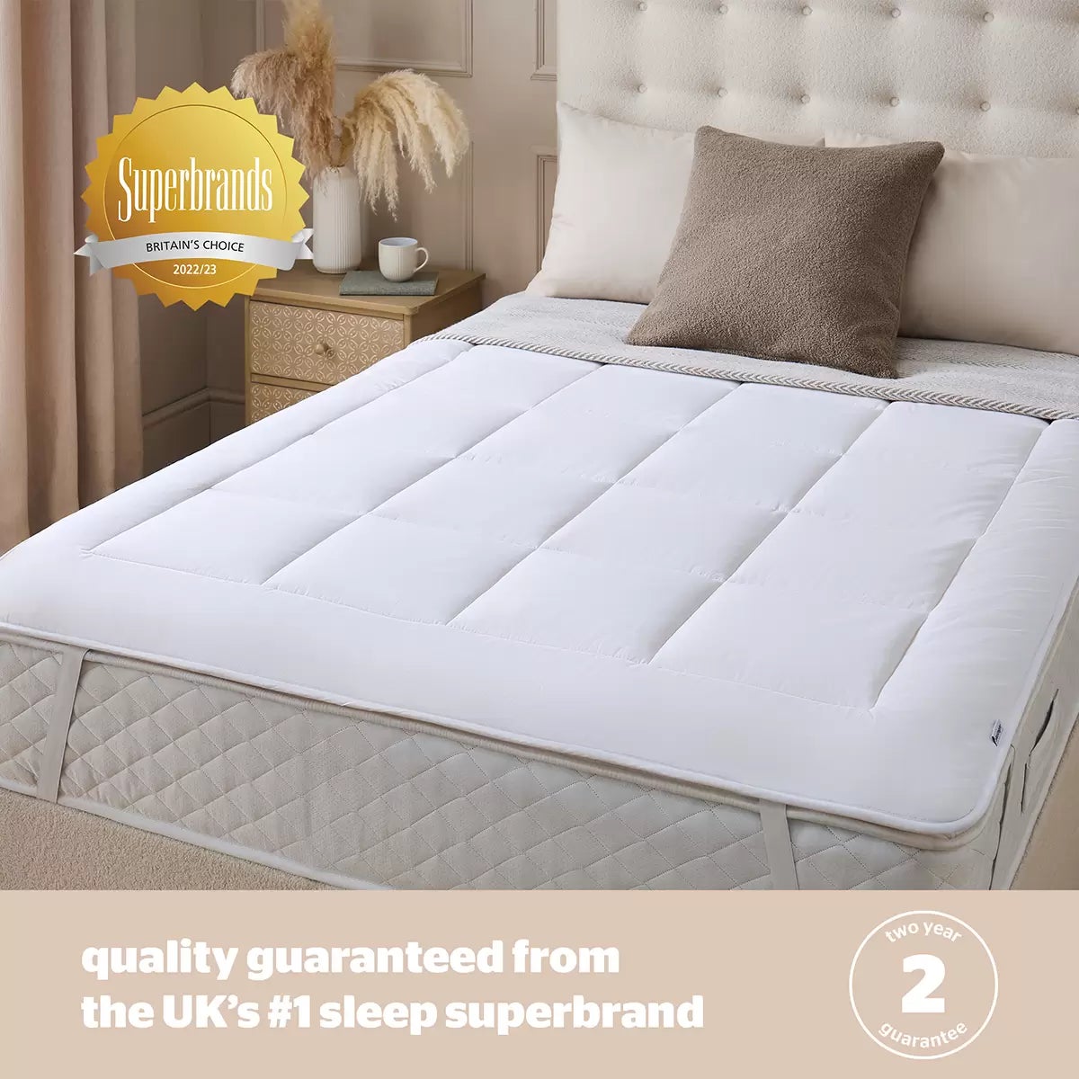 Silentnight Natural Wool Mattress Topper in 3 sizes, view 7