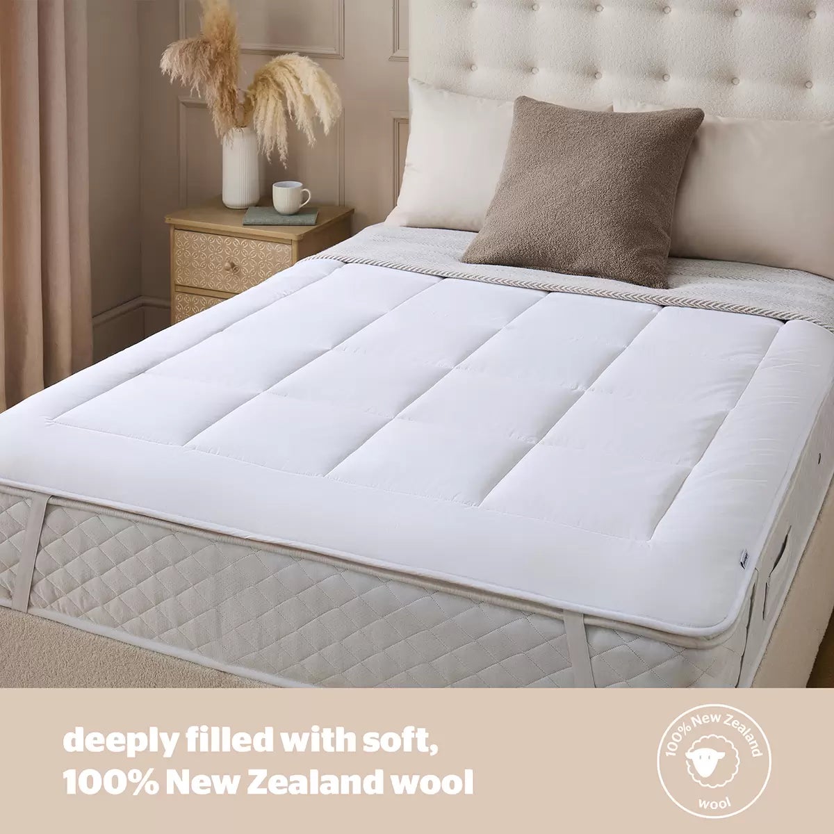Silentnight Natural Wool Mattress Topper in 3 sizes
