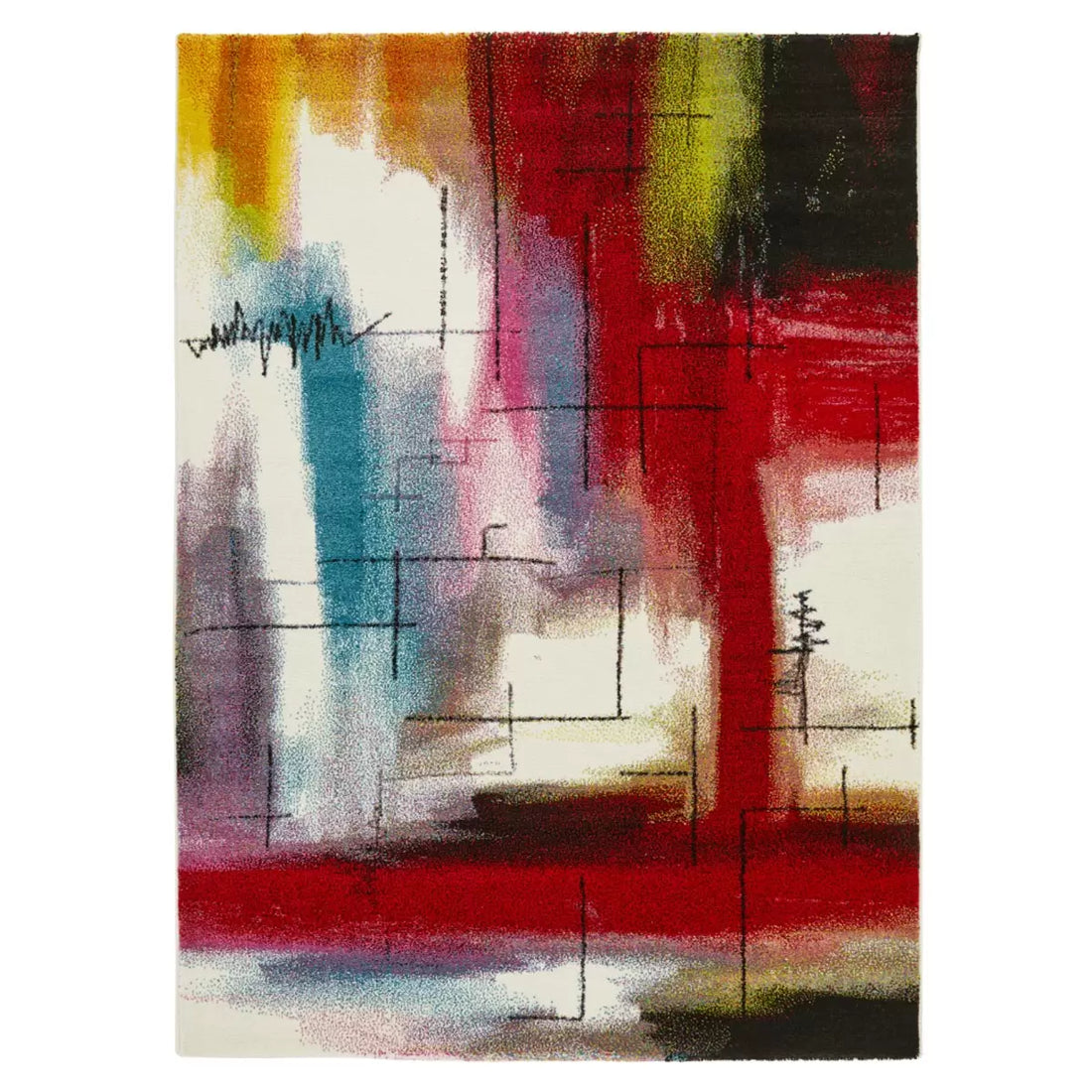 Art City Multicolour Rug in 2 Sizes